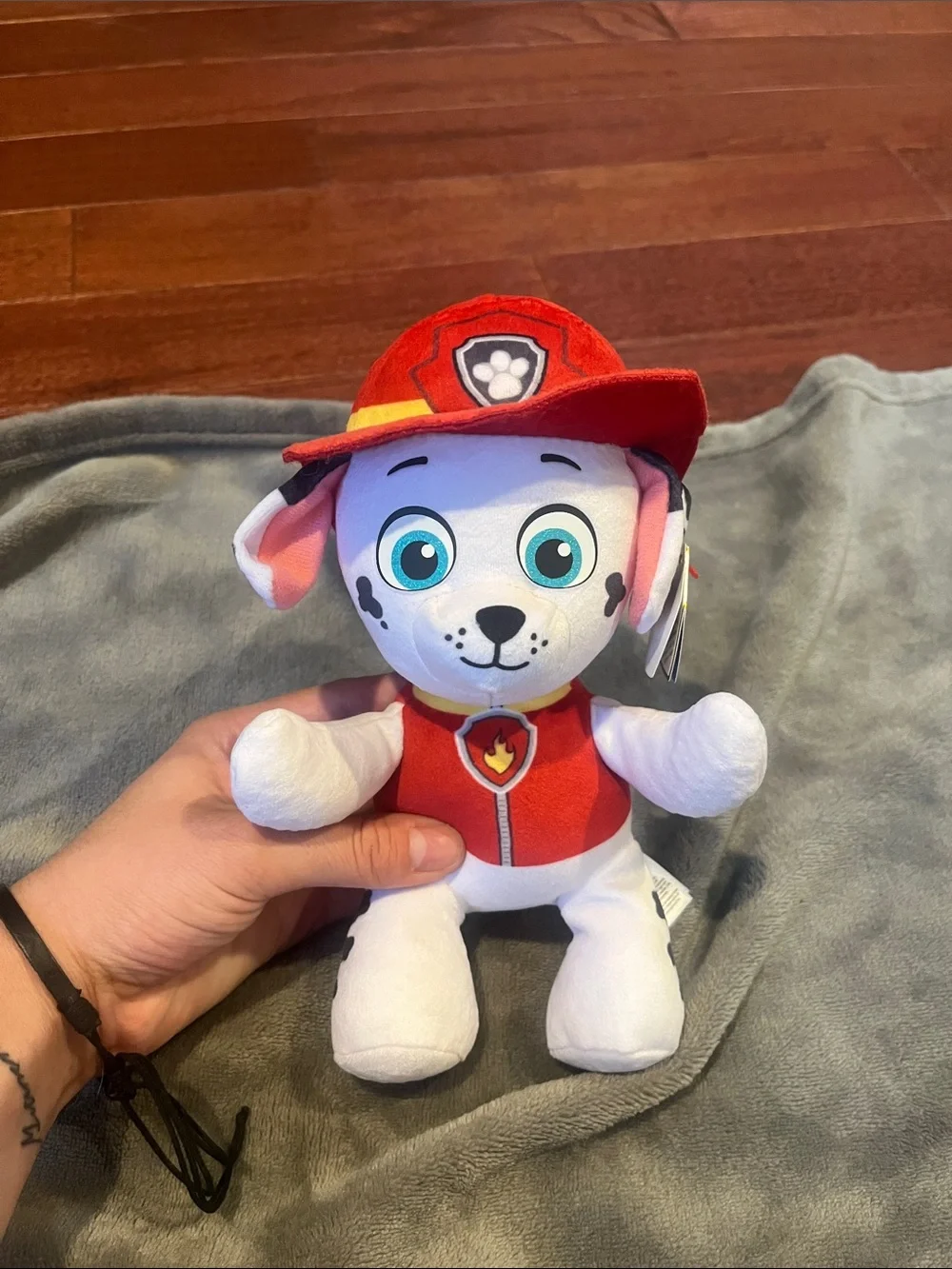 Ty Marshall Plush Puppy in Red Outfit – Soft Rescue Dog Toy